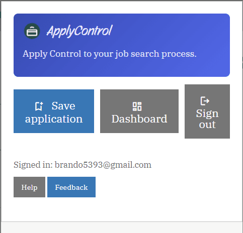 Apply Control extension image.